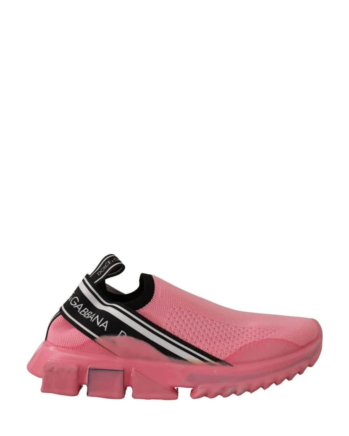 Dolce & Gabbana Pink Low Top Slip On Casual Sorrento Sneakers Sneakers