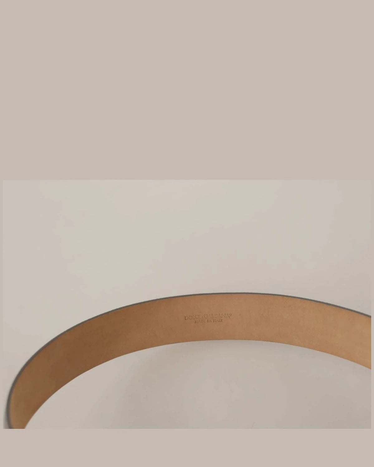 Dolce & Gabbana Silver Metallic Leather Metal Waist Buckle Belt Belts