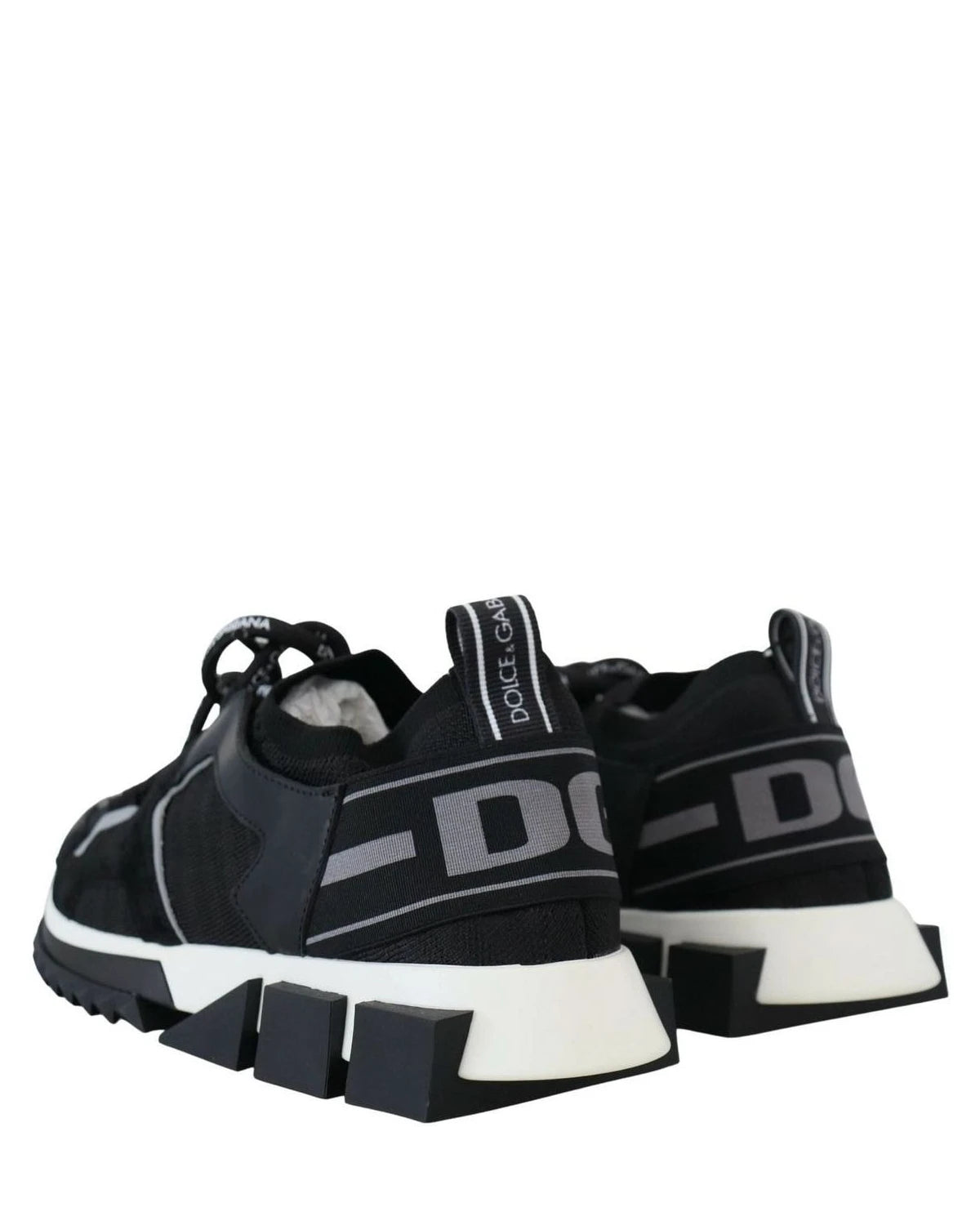 Dolce & Gabbana Black Mesh Sorrento Trekking Sneakers Sneakers