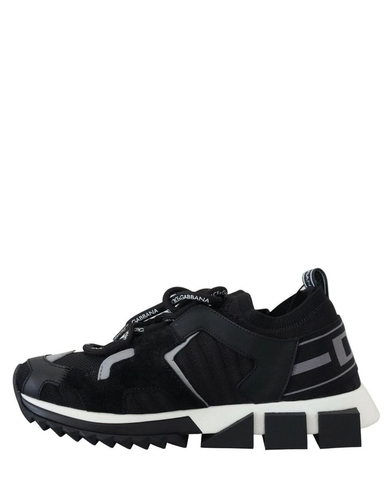 Dolce & Gabbana Black Mesh Sorrento Trekking Sneakers Sneakers