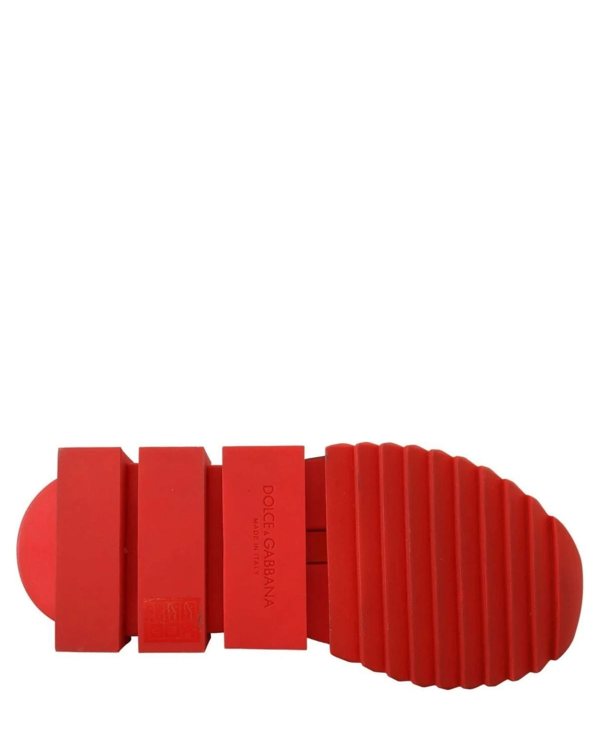 Dolce & Gabbana Red Bling Sorrento Sneakers Socks Shoes Sneakers
