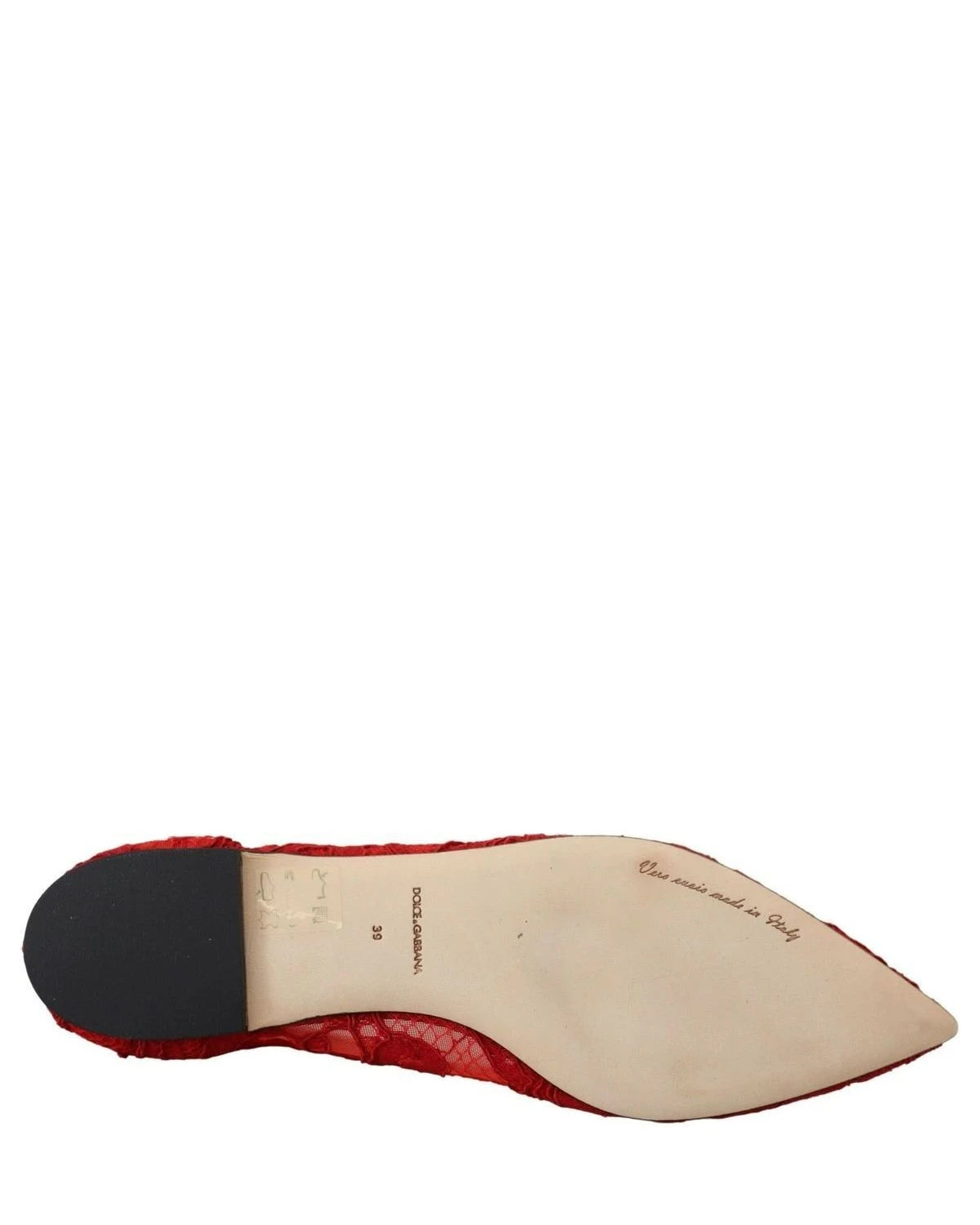 Dolce & Gabbana Red Taormina Crystals Loafers Flats Flats