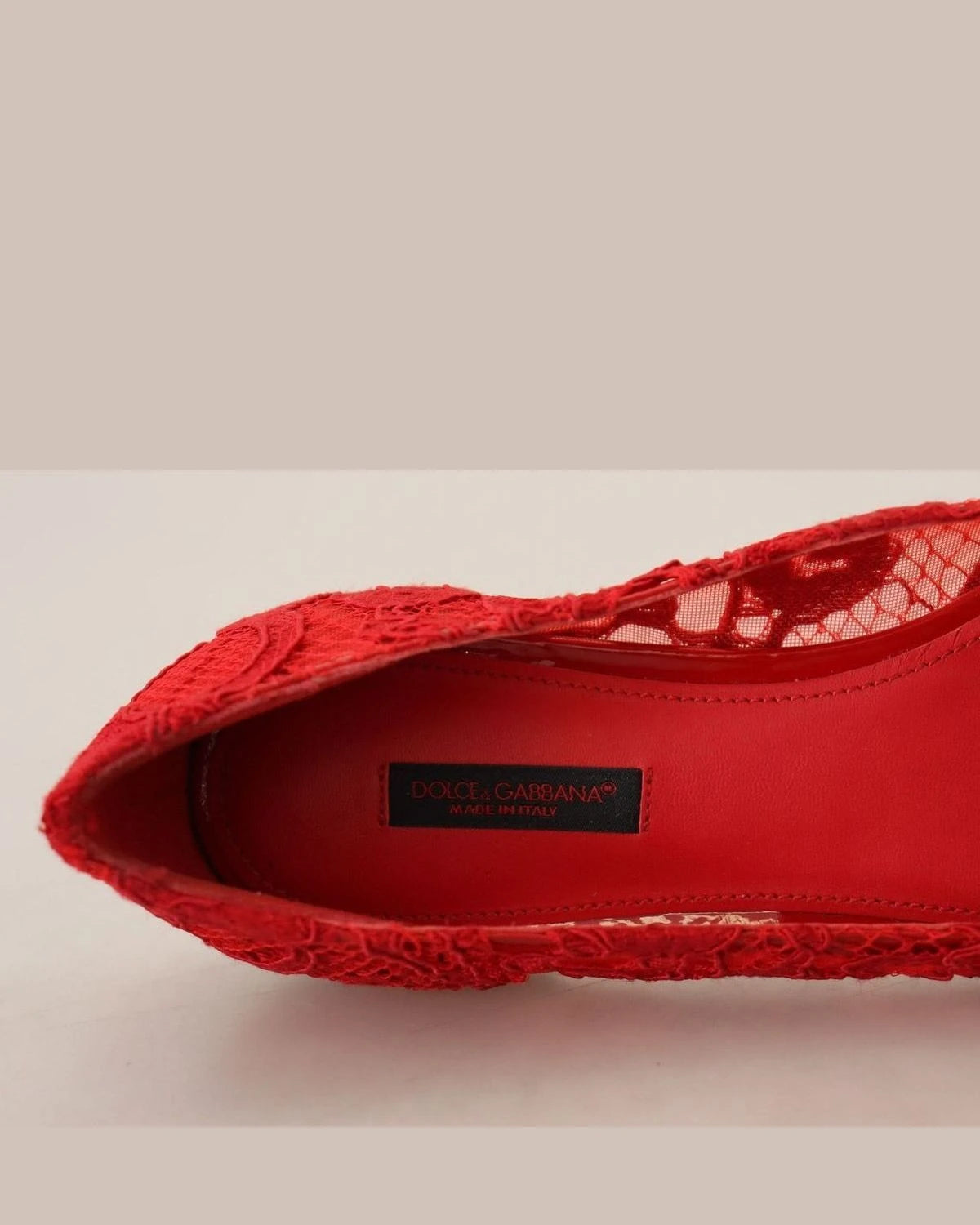 Dolce & Gabbana Red Taormina Crystals Loafers Flats Flats