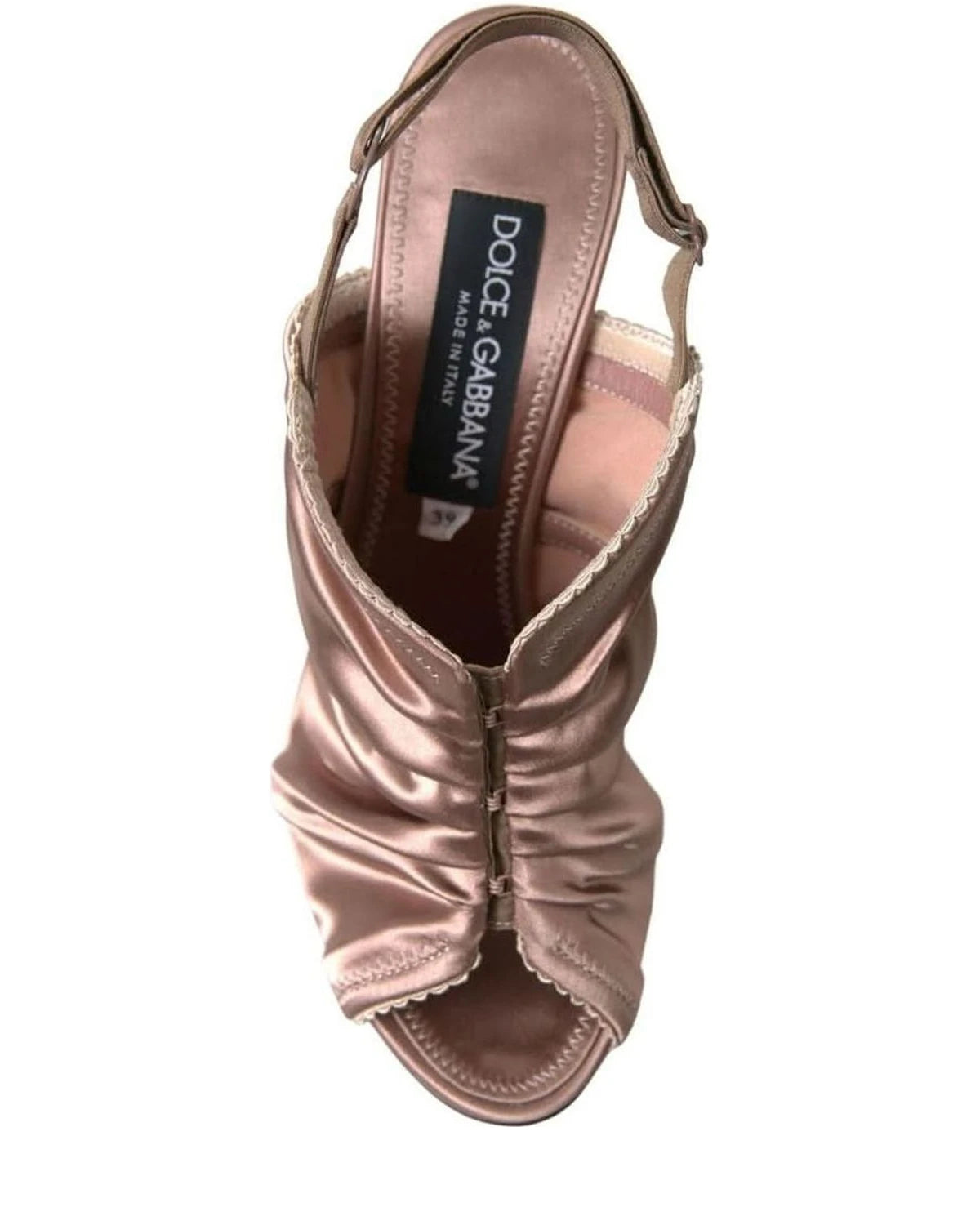 Dolce & Gabbana Brown Light Slingback Corset Style Fastening Stiletto Heels Heels