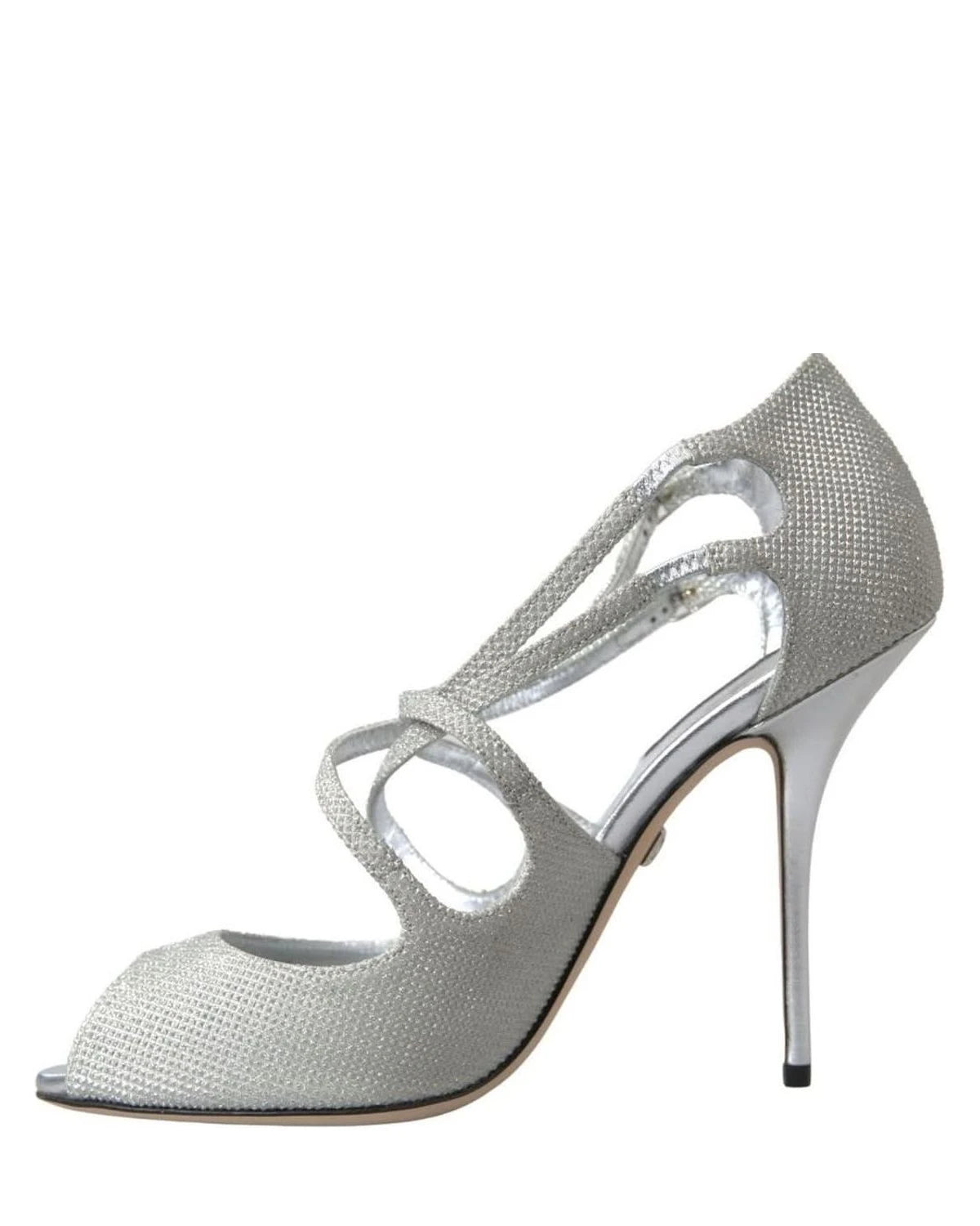 Dolce & Gabbana Silver Shimmers Heel Heels