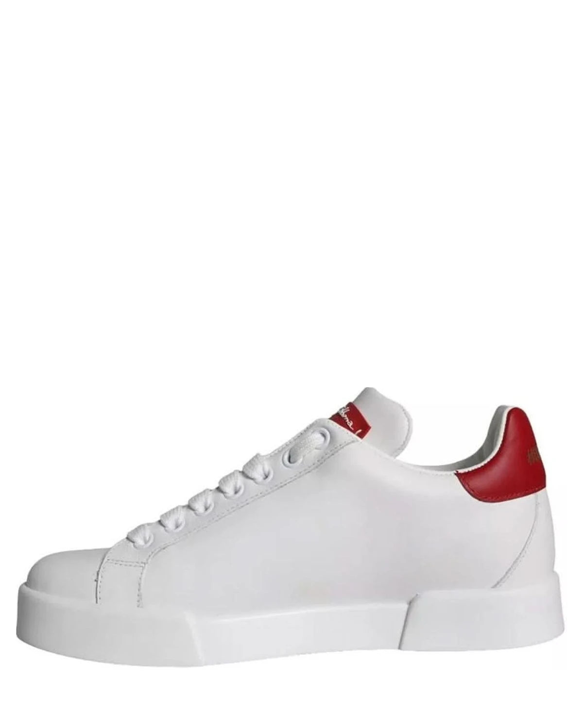 Dolce & Gabbana White Patch Calfskin Nappa Portofino Sneakers Sneakers