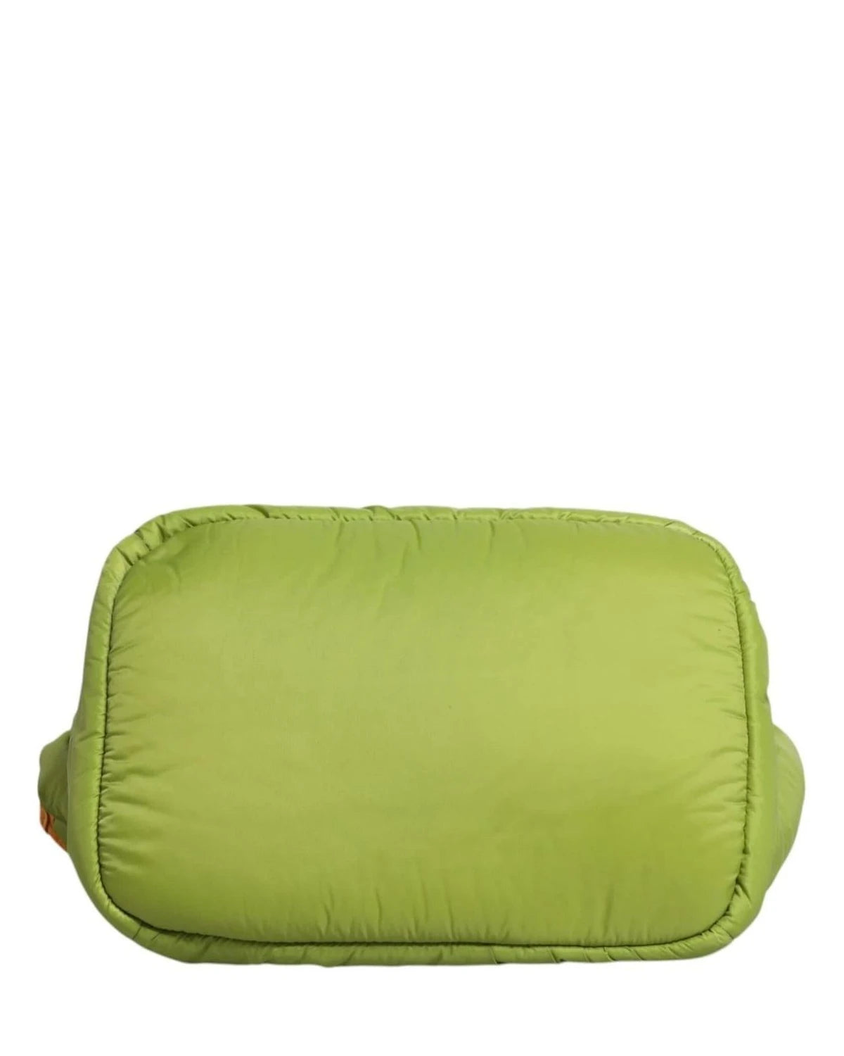 Dolce & Gabbana Green Nylon Padded Logo Plaque Tote Crossbody Bag Cross Body Bags