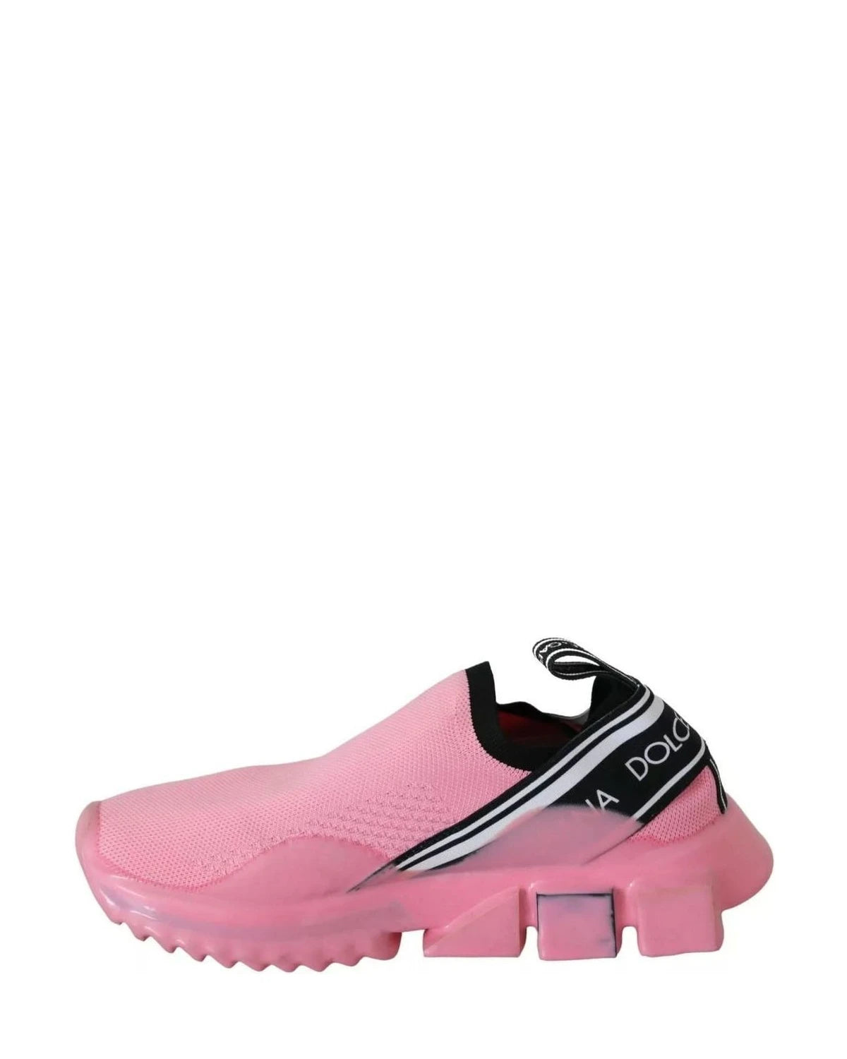 Dolce & Gabbana Pink Low Top Sorrento Sneakers Slip On Casual Shoes Sneakers