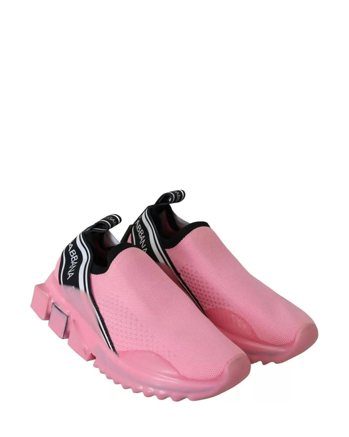 Dolce & Gabbana Pink Low Top Sorrento Sneakers Slip On Casual Shoes Sneakers