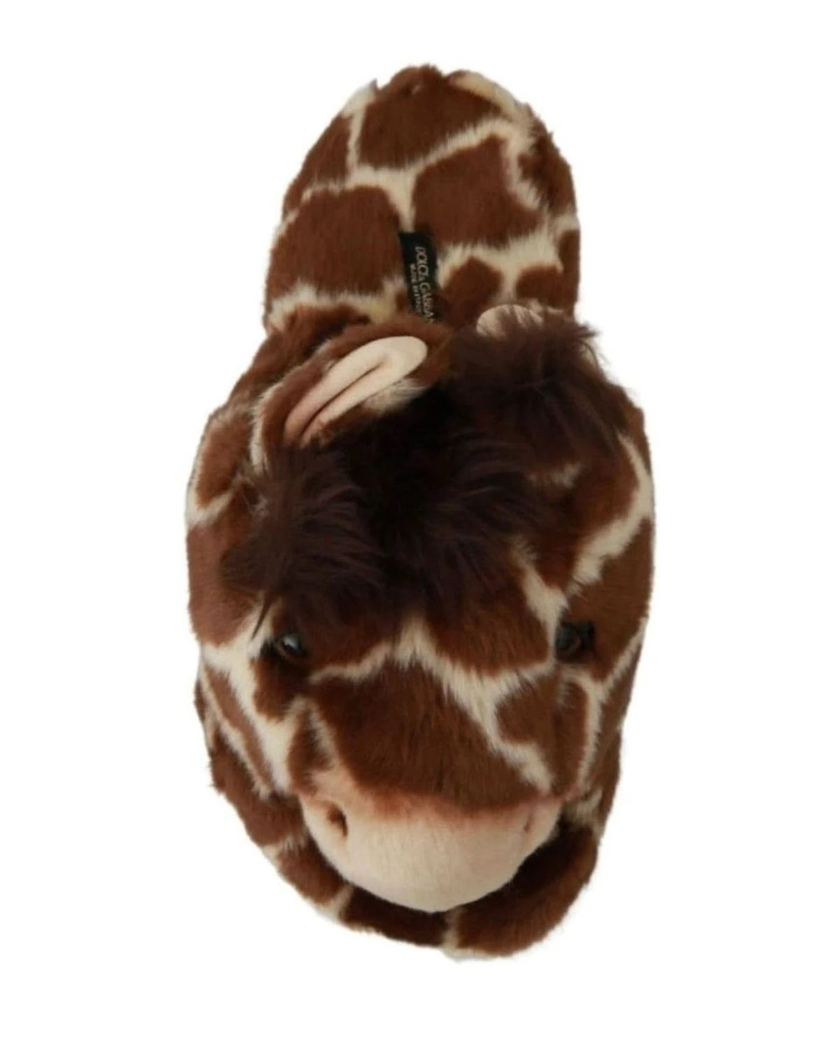 Dolce & Gabbana Brown Giraffe Slippers Flats Sandals Shoes Flats