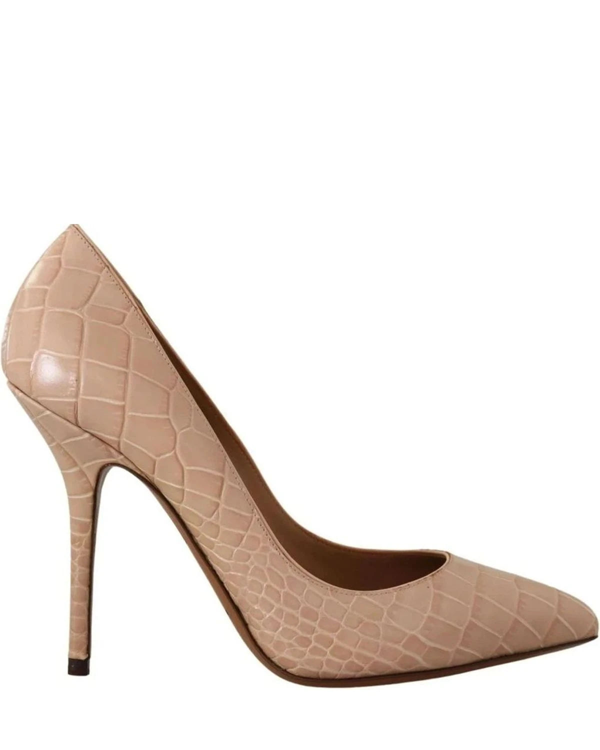 Dolce & Gabbana Beige Leather Bellucci Heels Heels