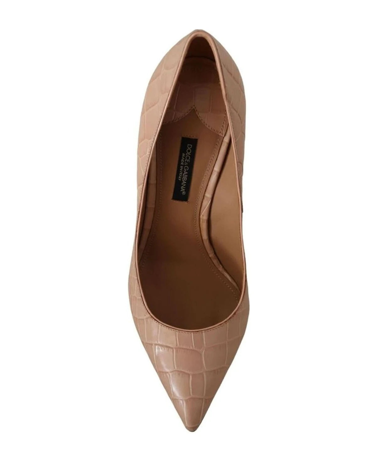 Dolce & Gabbana Beige Leather Bellucci Heels Heels