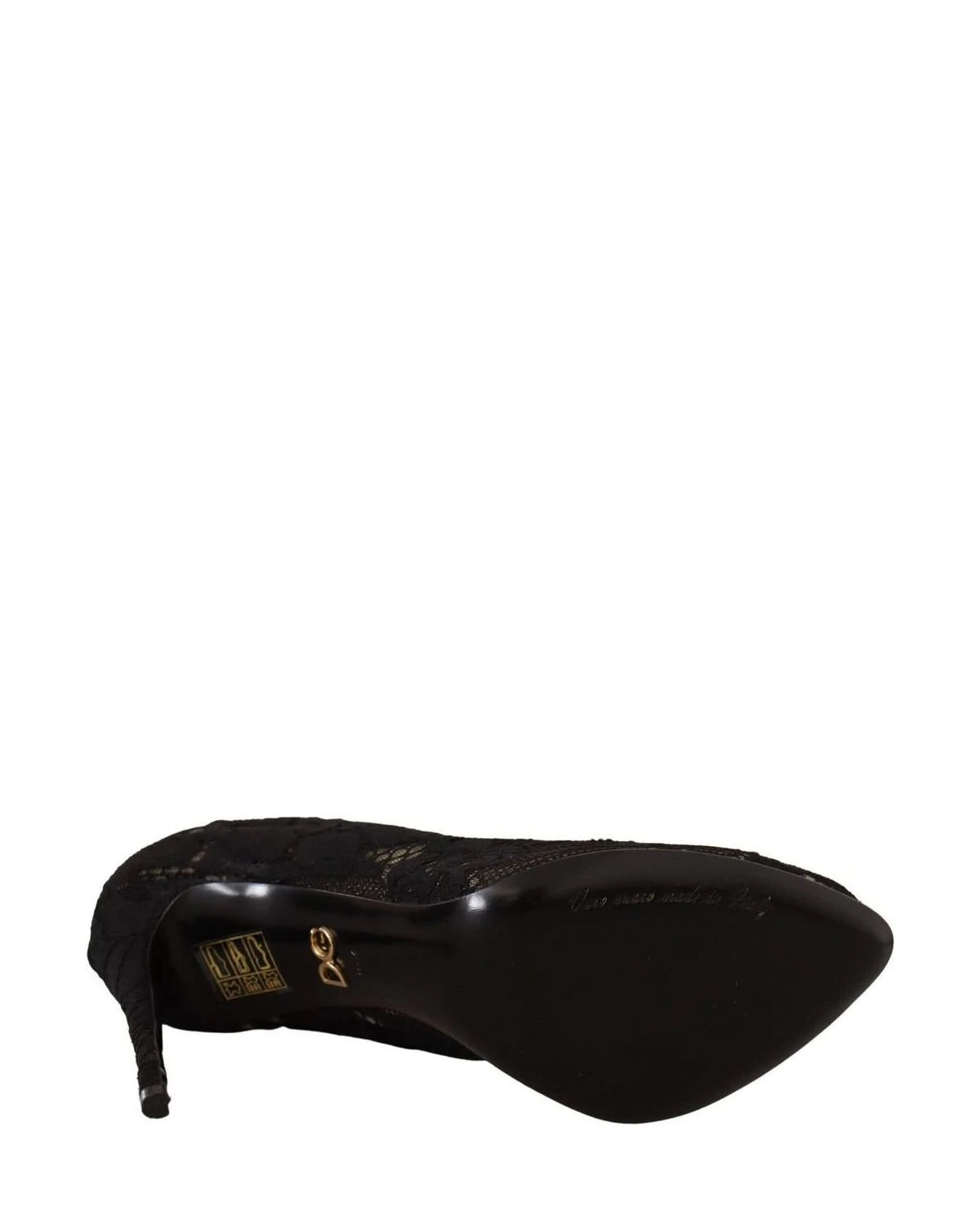 Dolce & Gabbana Black Lace Stretch Socks Taormina Boots Boots