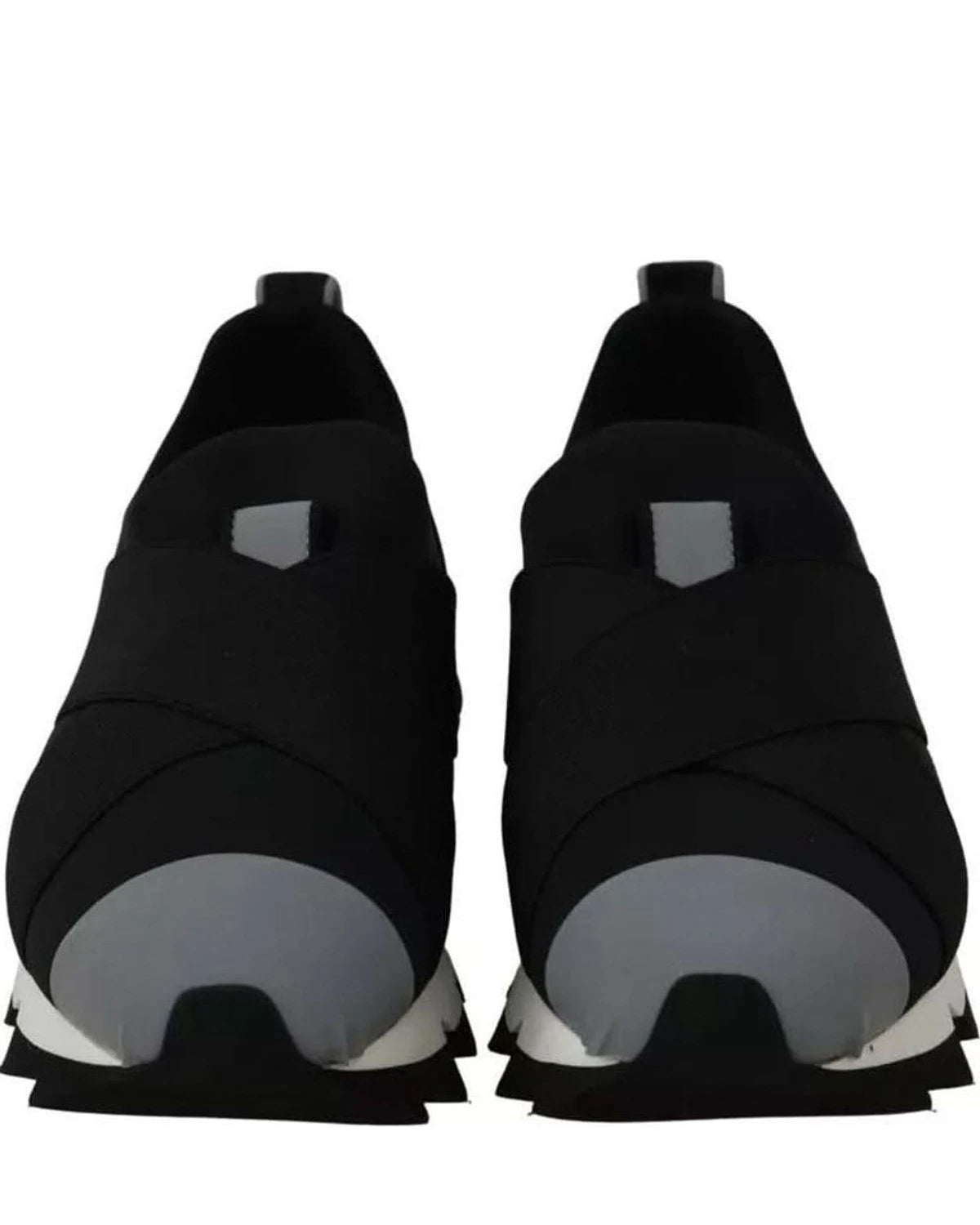 Dolce & Gabbana Black Shark Neoprene Stretch Sneakers Shoes Sneakers