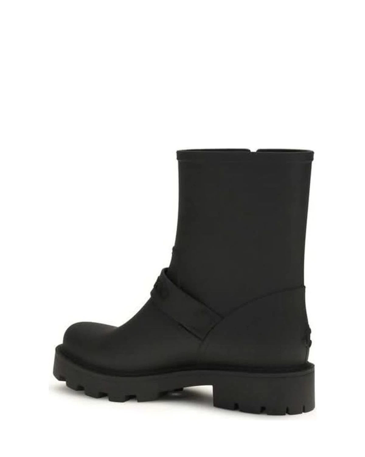 Jimmy Choo Black Polyurethane Rain Boots Boots