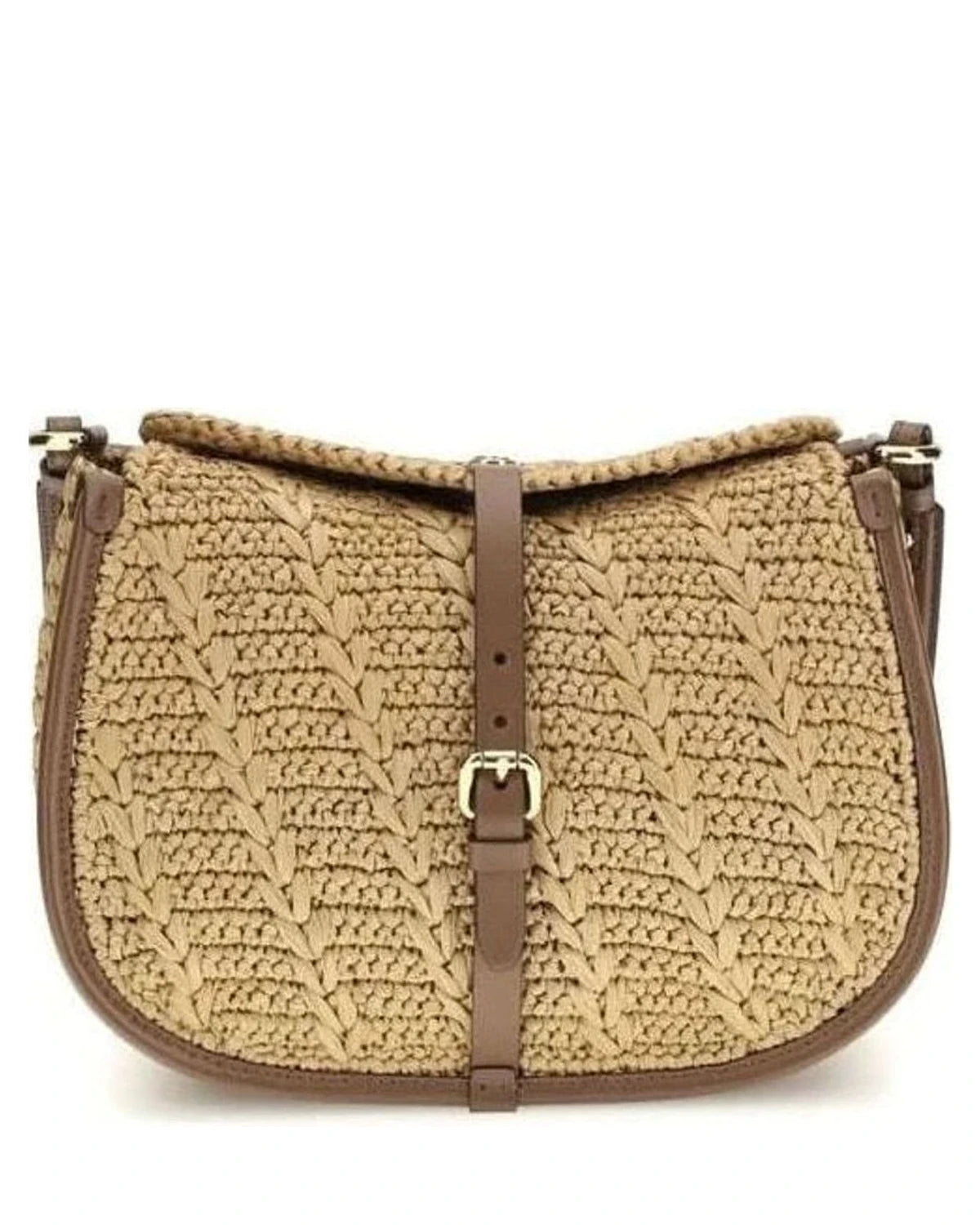 Etro Beige Raffia Shoulder Bag 