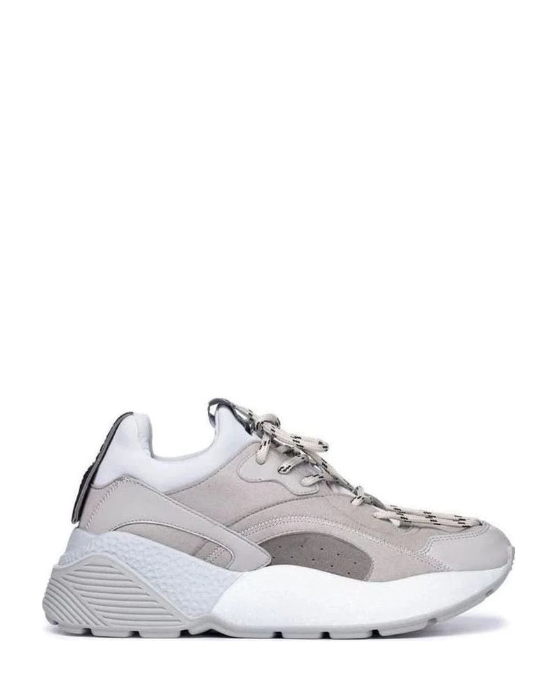 Stella Mccartney Gray Leather Vegan Chunky Sneakers 