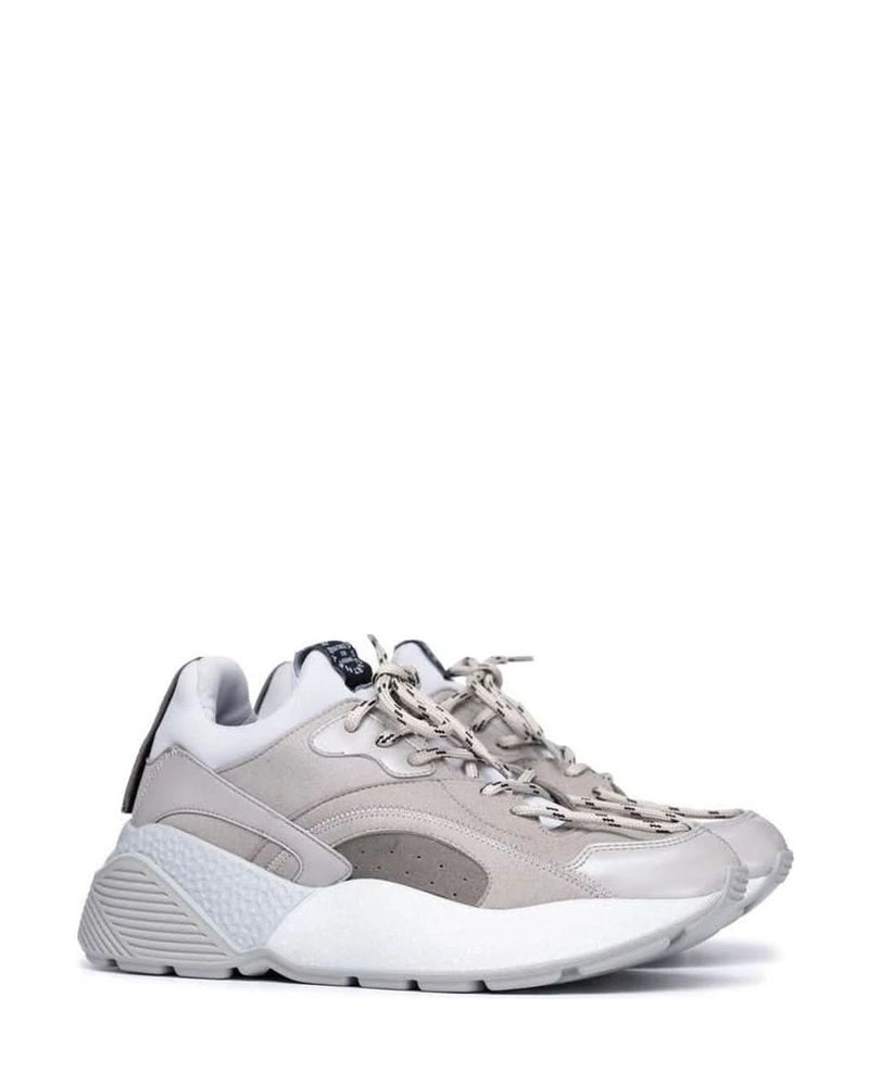 Stella Mccartney Gray Leather Vegan Chunky Sneakers 