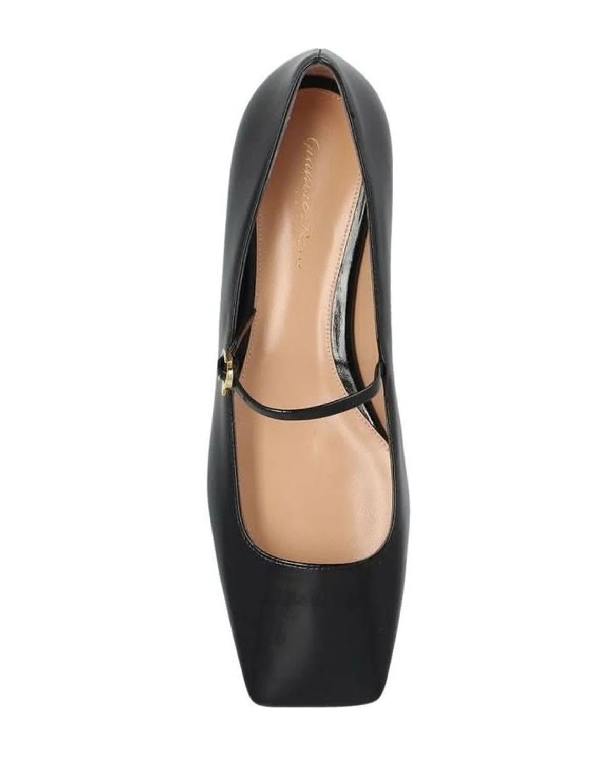 Gianvito Rossi Black Calfskin Ballet Flats 
