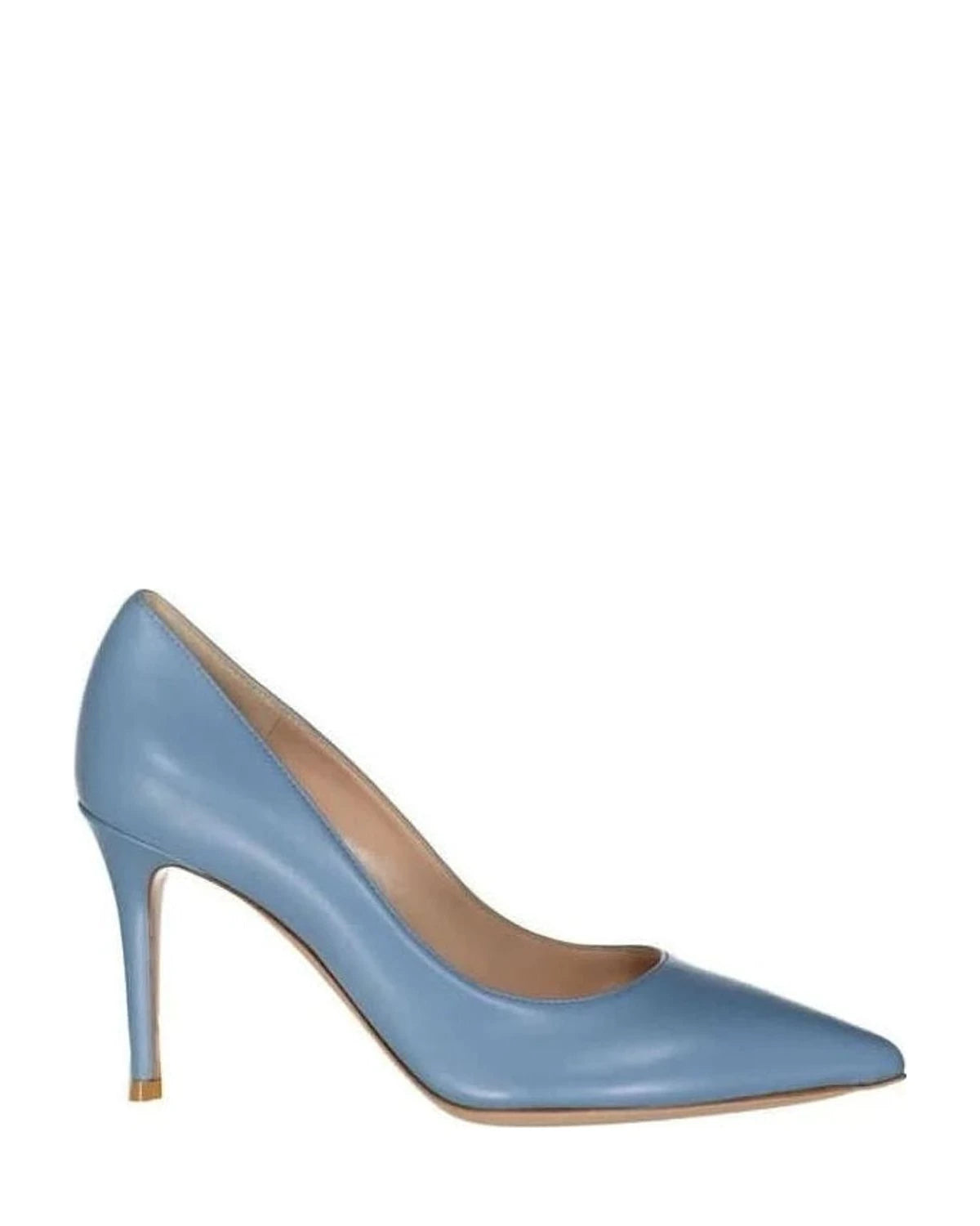 Gianvito Rossi Blue Leather High Heel Pumps 