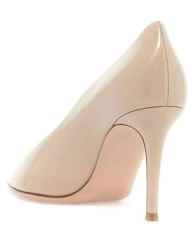 Gianvito Rossi Beige Calfskin High Heel Pumps 