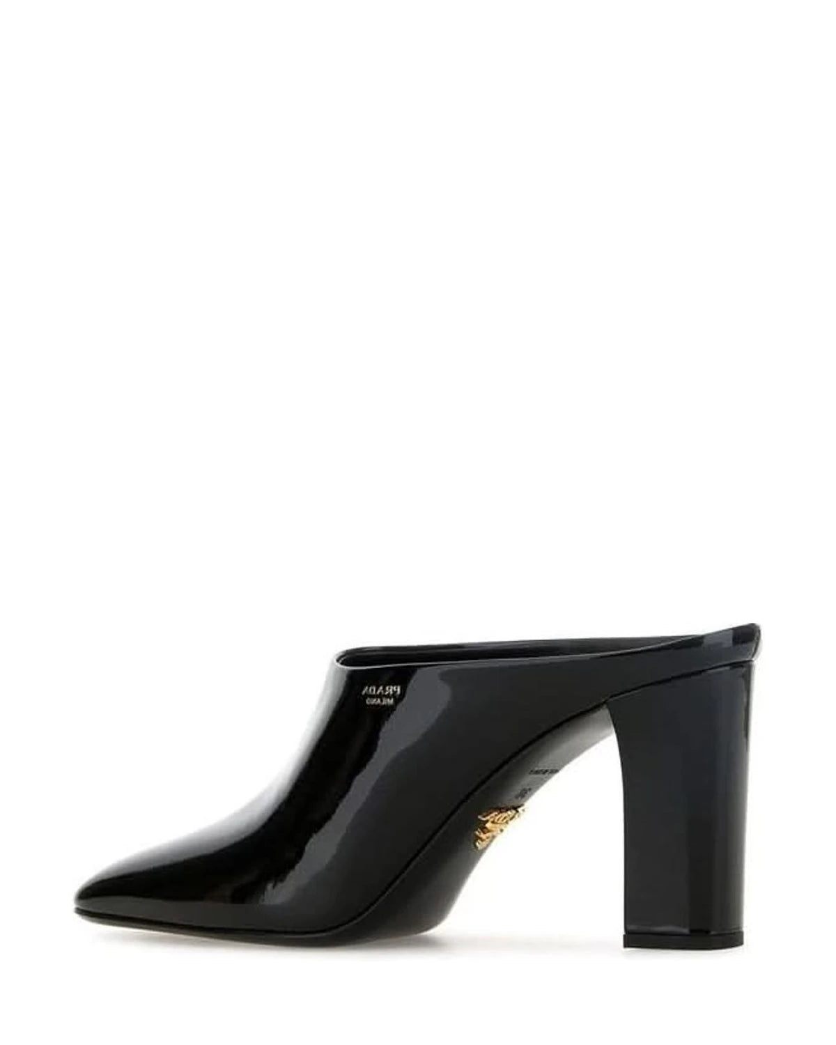 Prada Black Calfskin Mules 
