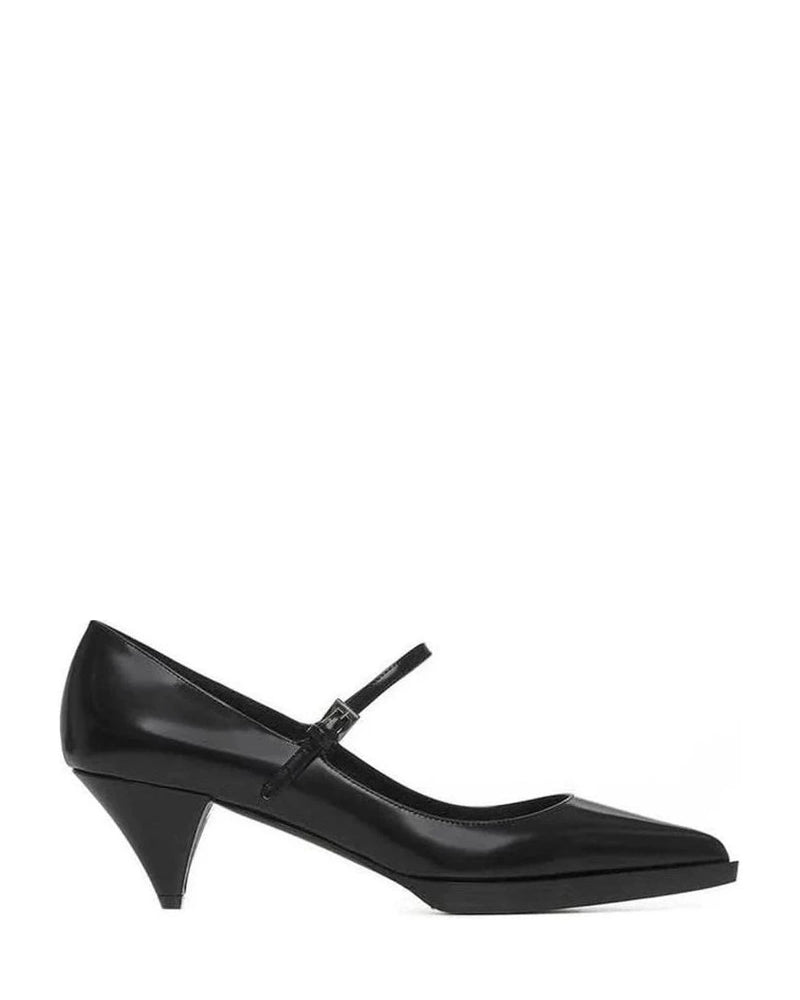 Prada Black Calfskin High Heel Pumps 