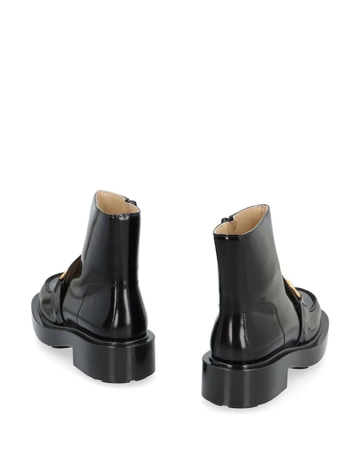 Bottega Veneta Black Calfskin Ankle Boots 