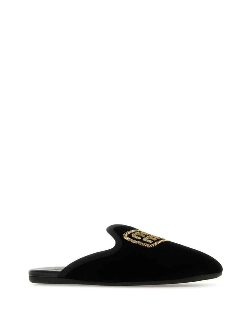 Miu Miu Black Calfskin Mules 