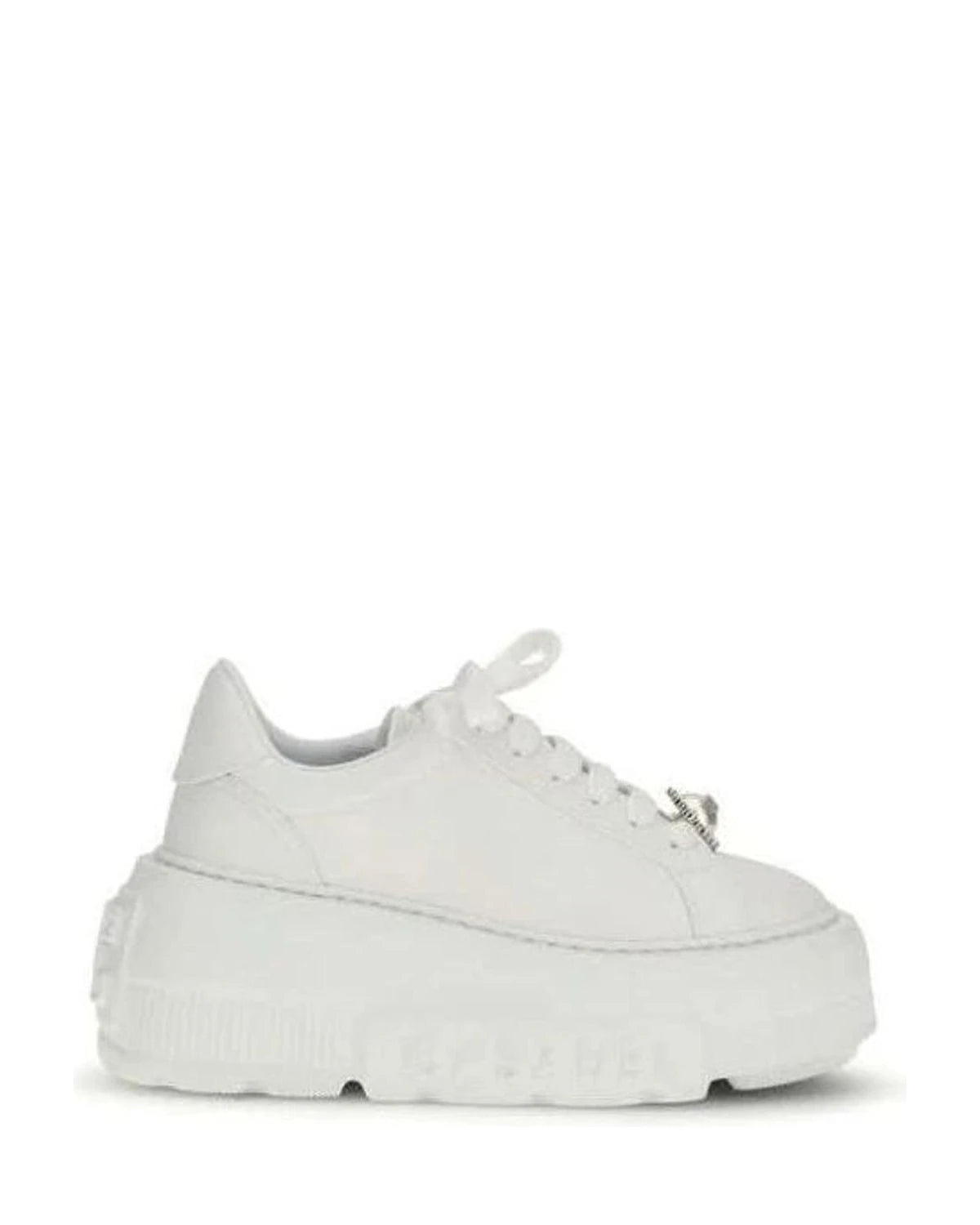 Casadei White Rubber Platform Sneakers 
