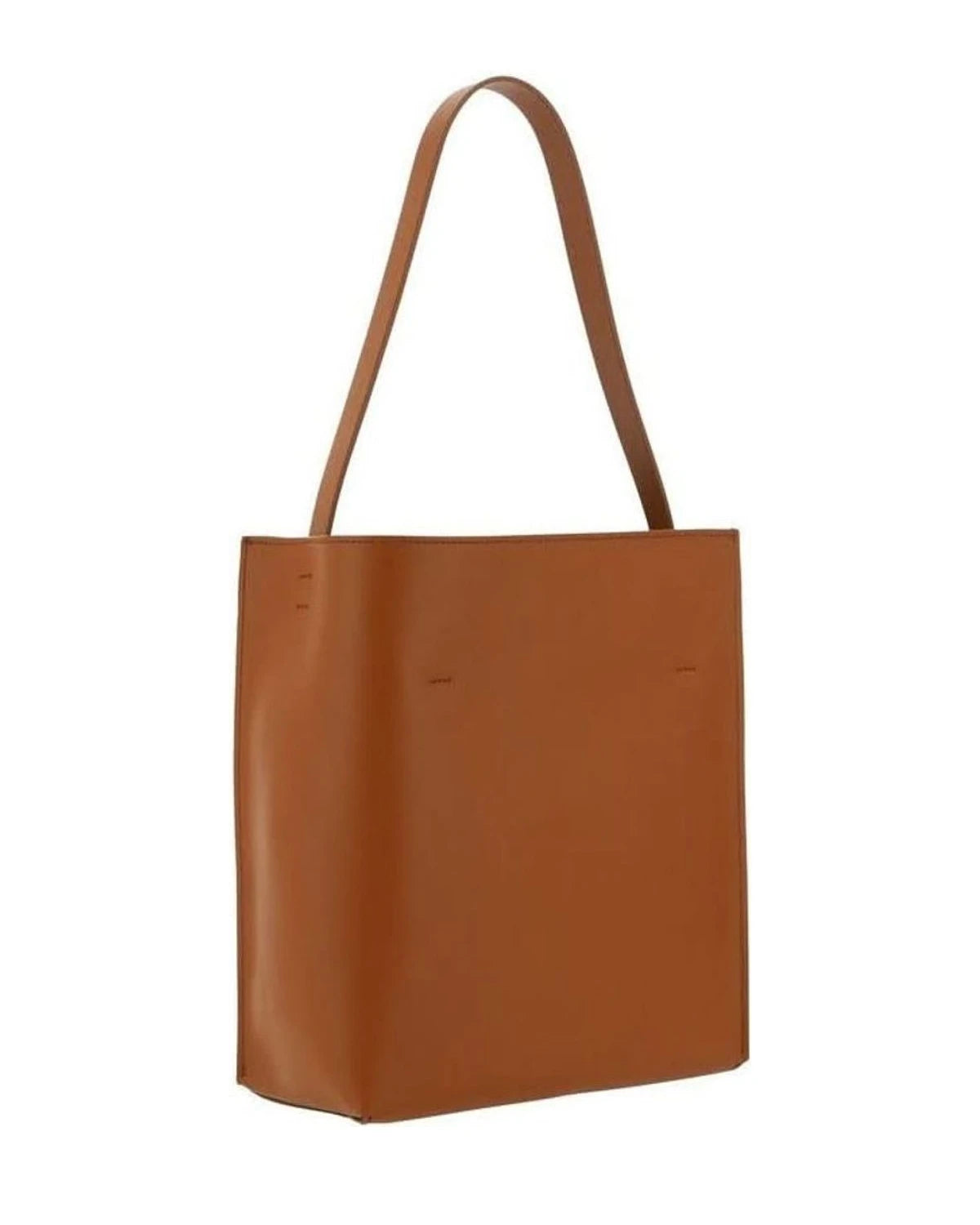 Marni Brown Calf Leather Bos Taurus Shoulder Bag 