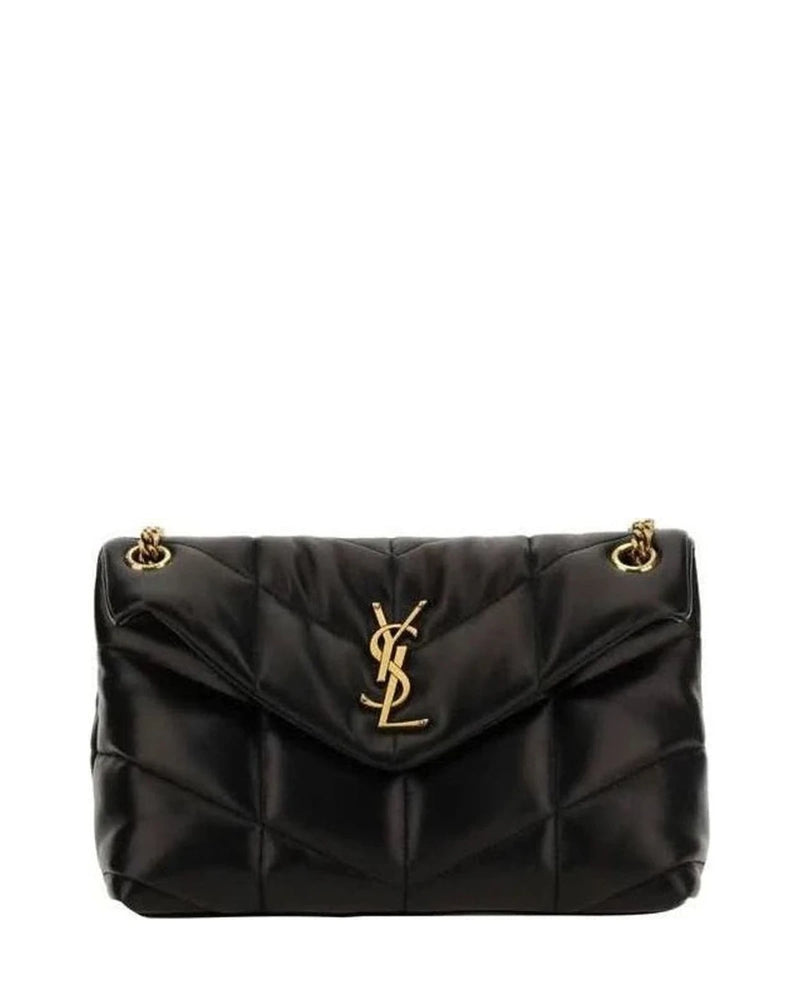 Saint Laurent Black Lamb Ovis Aries Shoulder Bag 