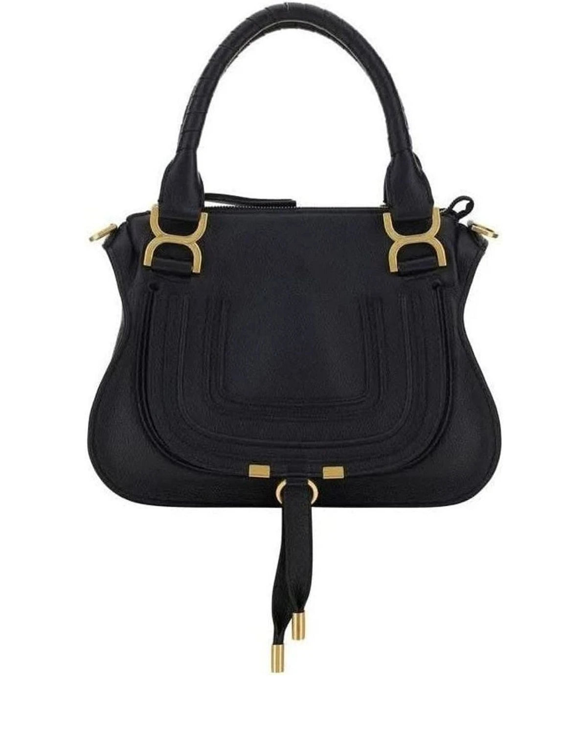Chloé Black Calf Leather Bos Taurus Shoulder Bag 
