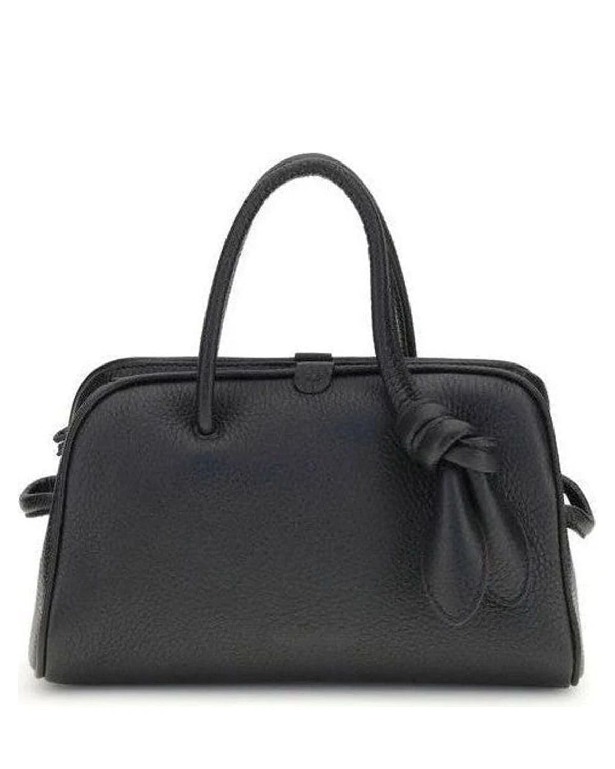 Jacquemus Black Leather Calf Bos Taurus Handbag 