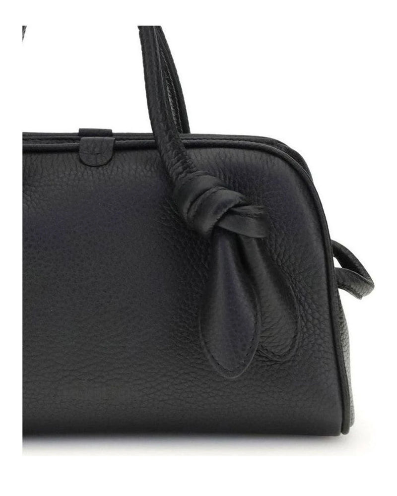 Jacquemus Black Leather Calf Bos Taurus Handbag 