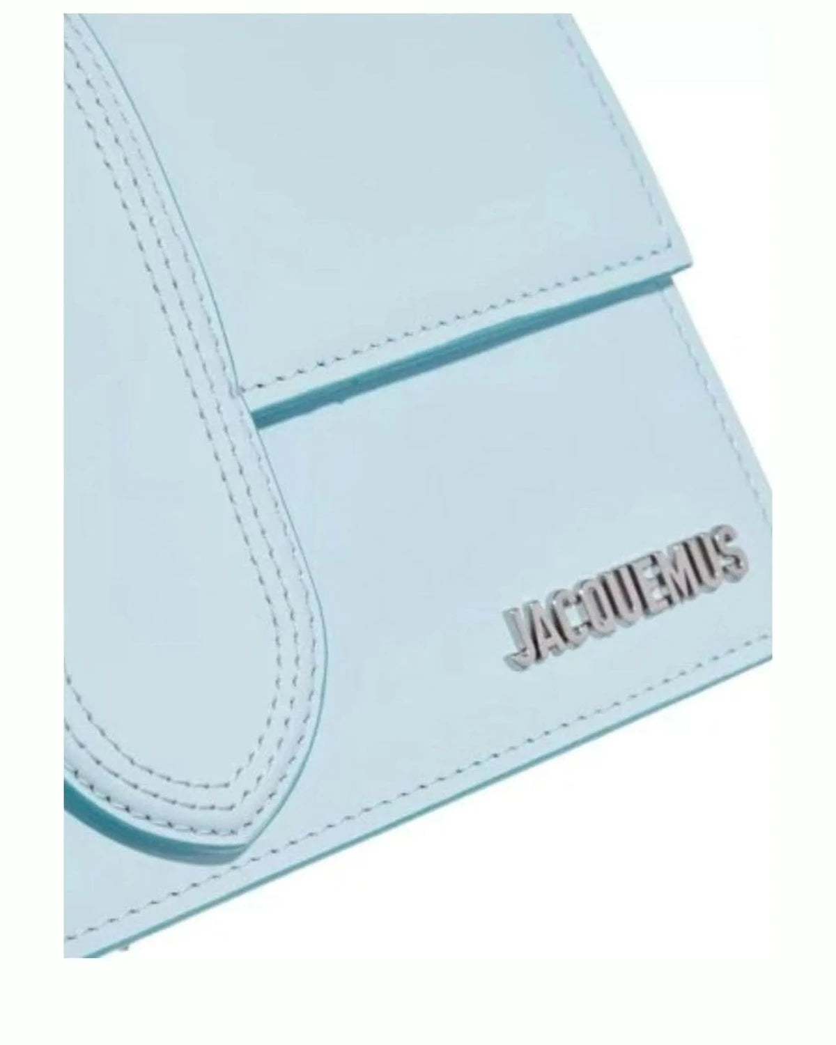 Jacquemus Blue Leather Pale Le Grand Bambino Handbag 