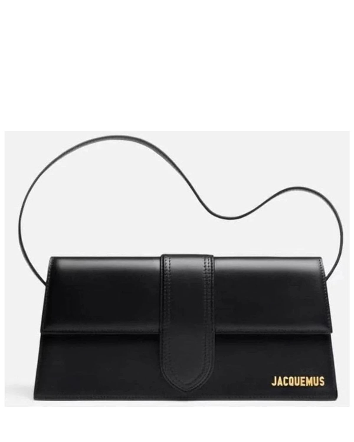 Jacquemus Black Leather Le Bambino Long 