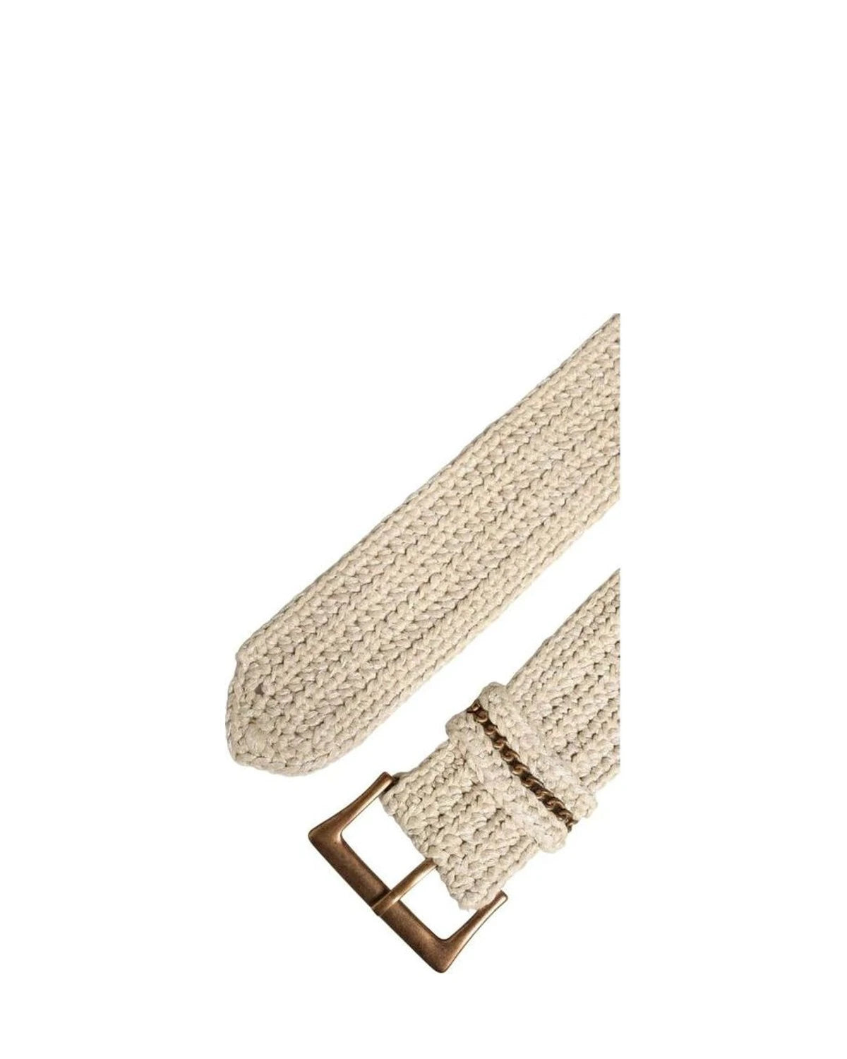 Ermanno Scervino Belts in beige, Cotton Nylon — view 7