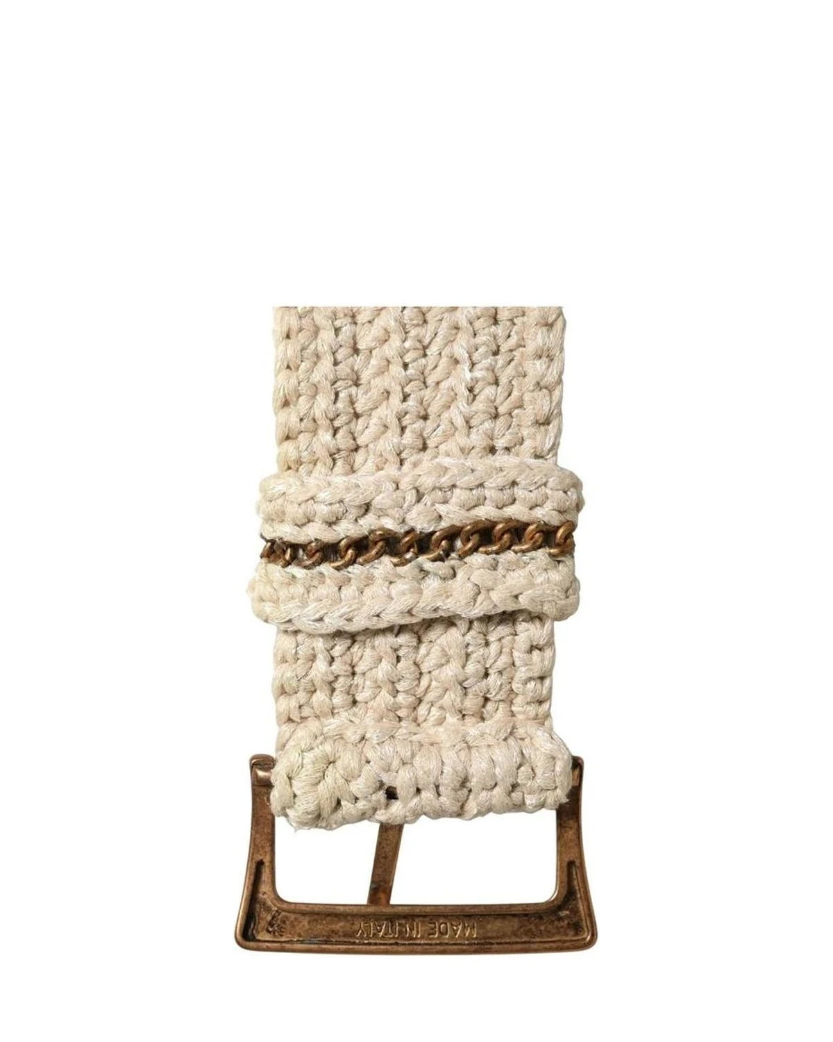 Ermanno Scervino Belts in beige, Cotton Nylon — view 8