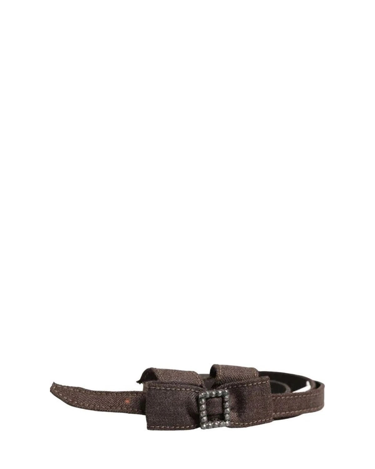 Ermanno Scervino Belts in brown, Wool Nylon — view 2