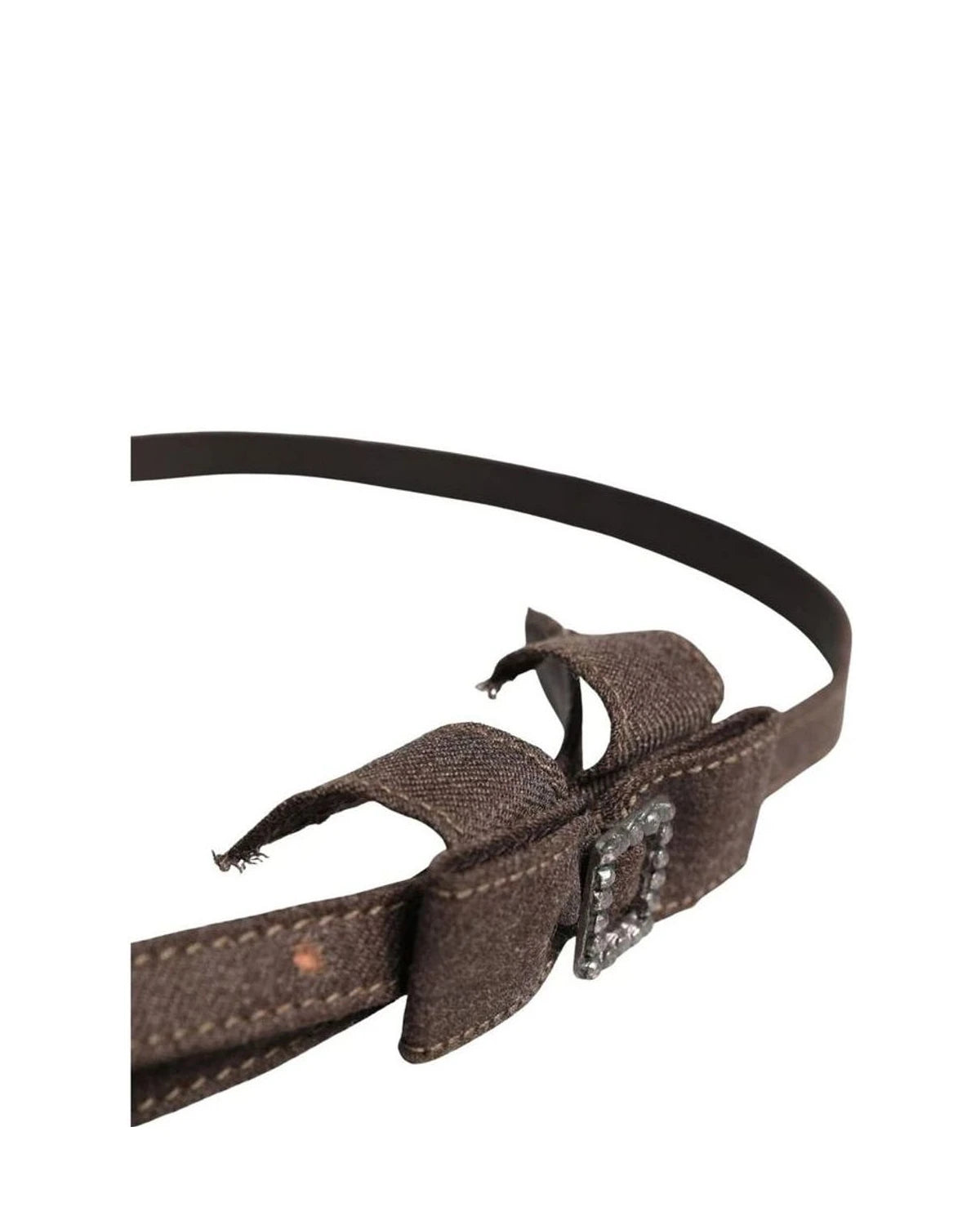 Ermanno Scervino Belts in brown, Wool Nylon — view 4