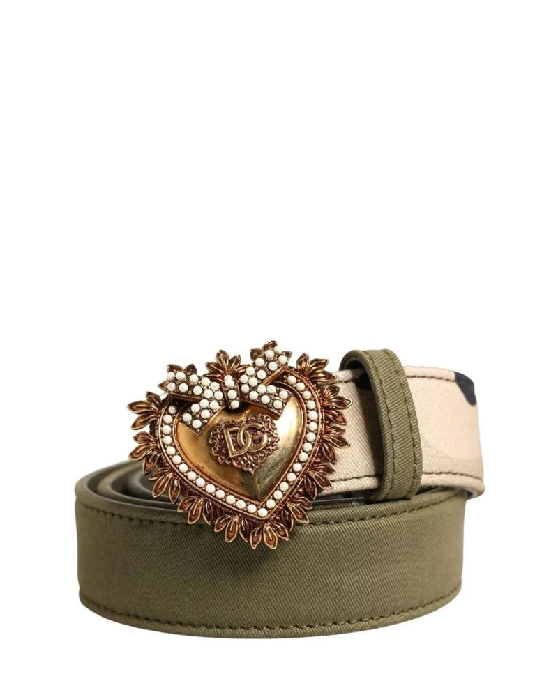 Dolce & Gabbana Belts in green, Cotton Calf