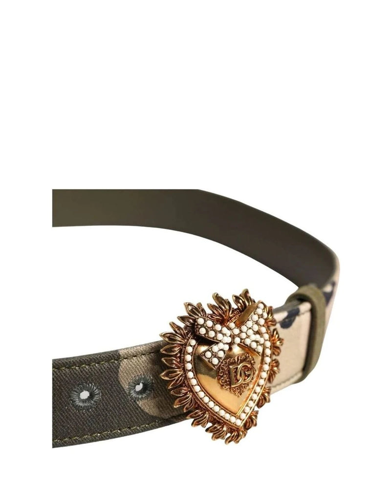 Dolce & Gabbana Belts in green, Cotton Calf — view 4