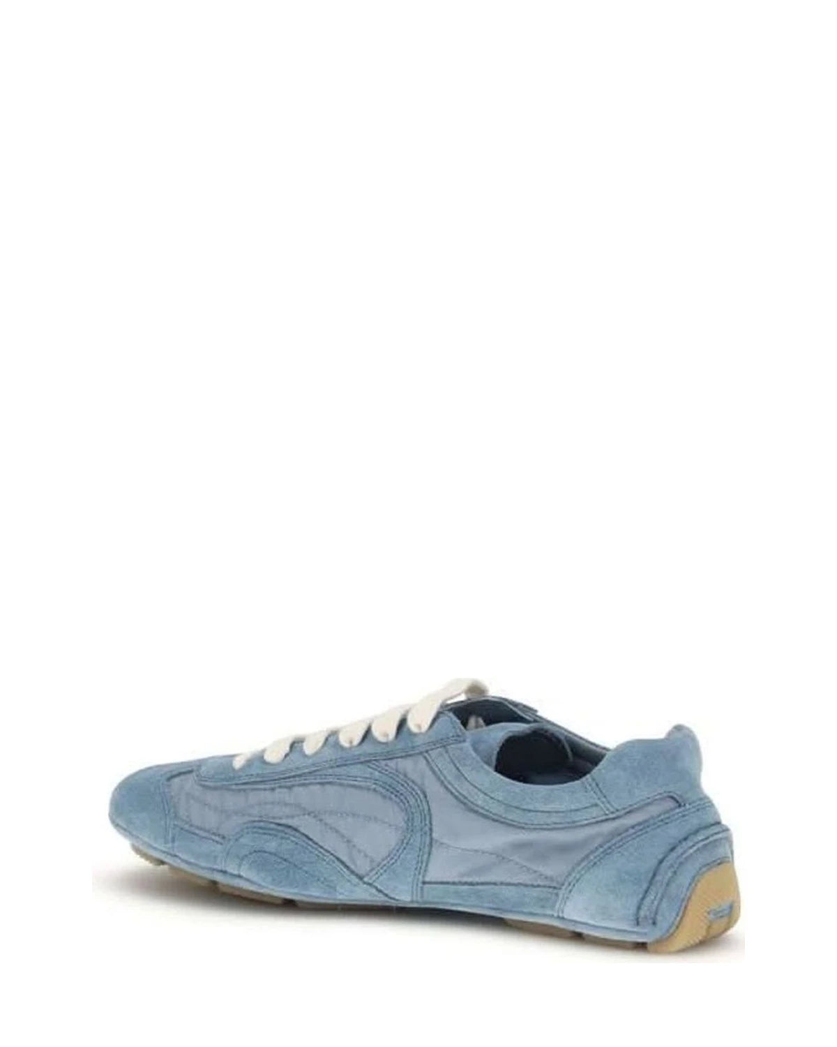 Prada Blue Lamb Ovis Aries Athletic Sneakers 