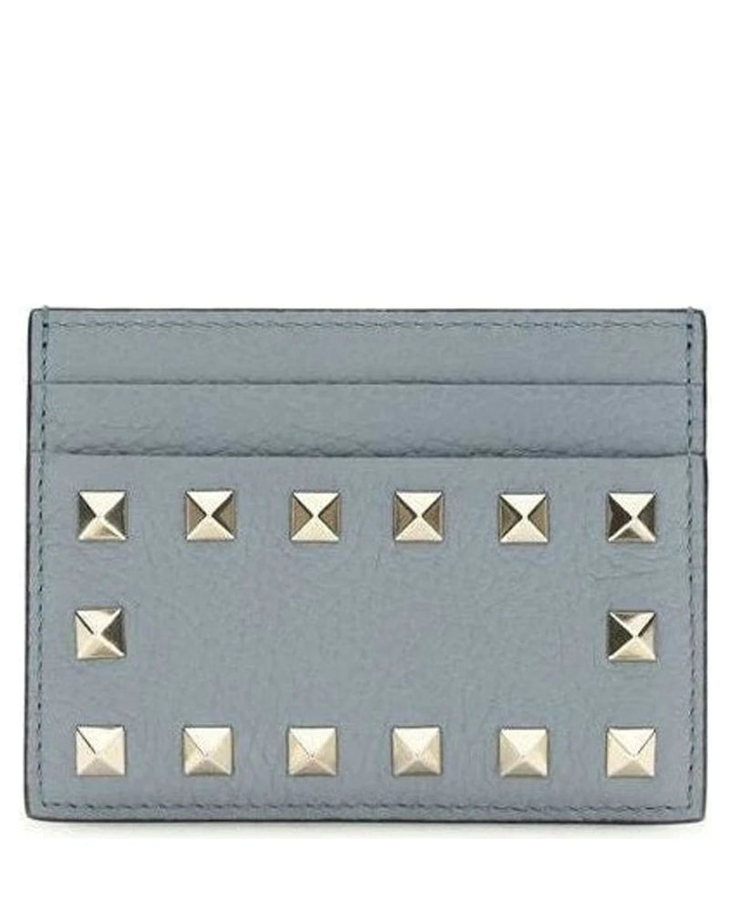 Valentino Garavani Blue Calf Leather Bos Taurus Wallet 