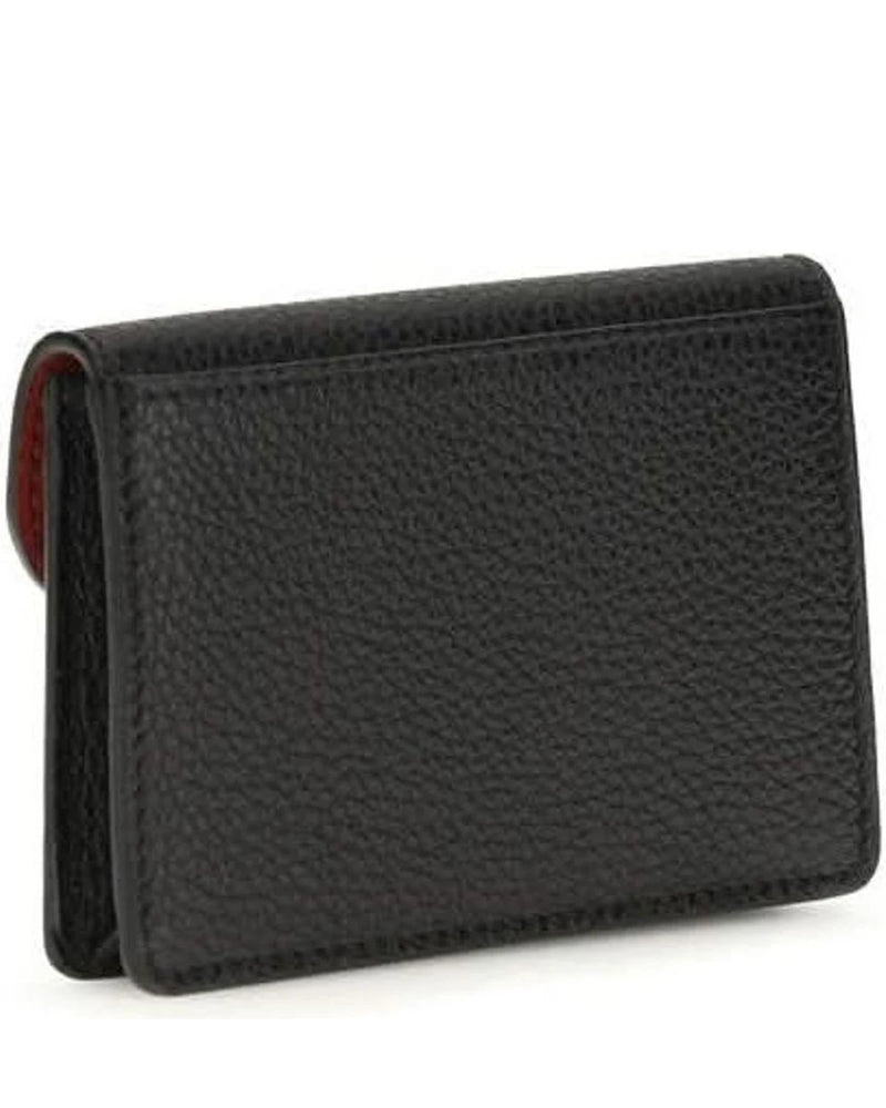 Ferragamo Black Calf Leather Bos Taurus Wallet 