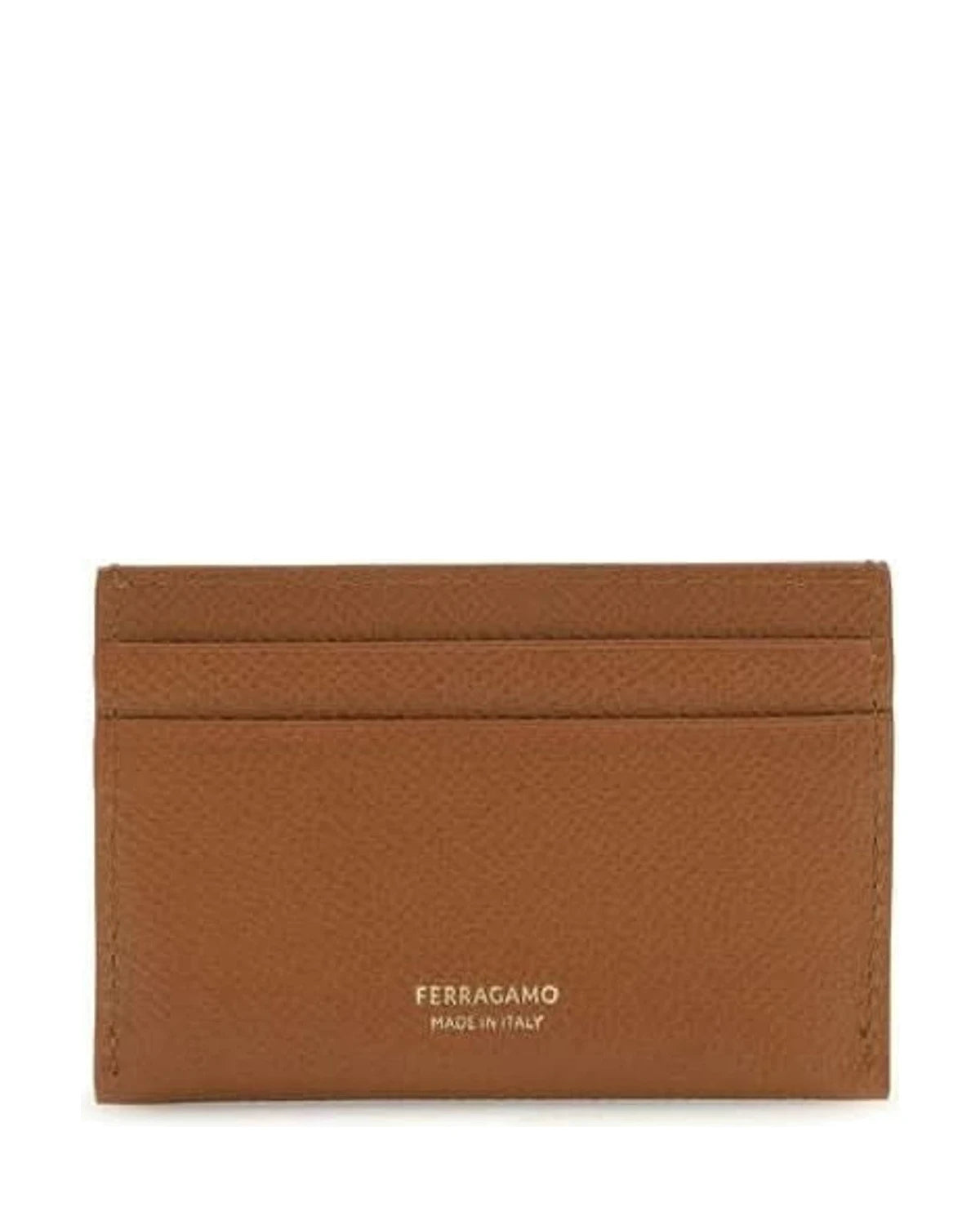 Ferragamo Brown Calf Leather Bos Taurus Wallet 