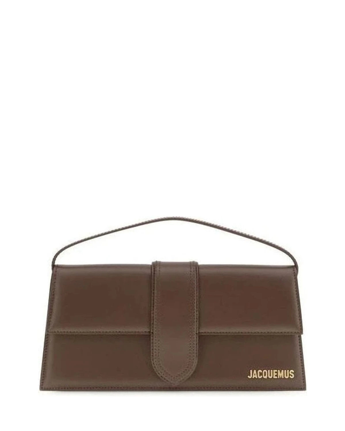 Jacquemus Brown Calf Leather Bos Taurus Shoulder Bag 