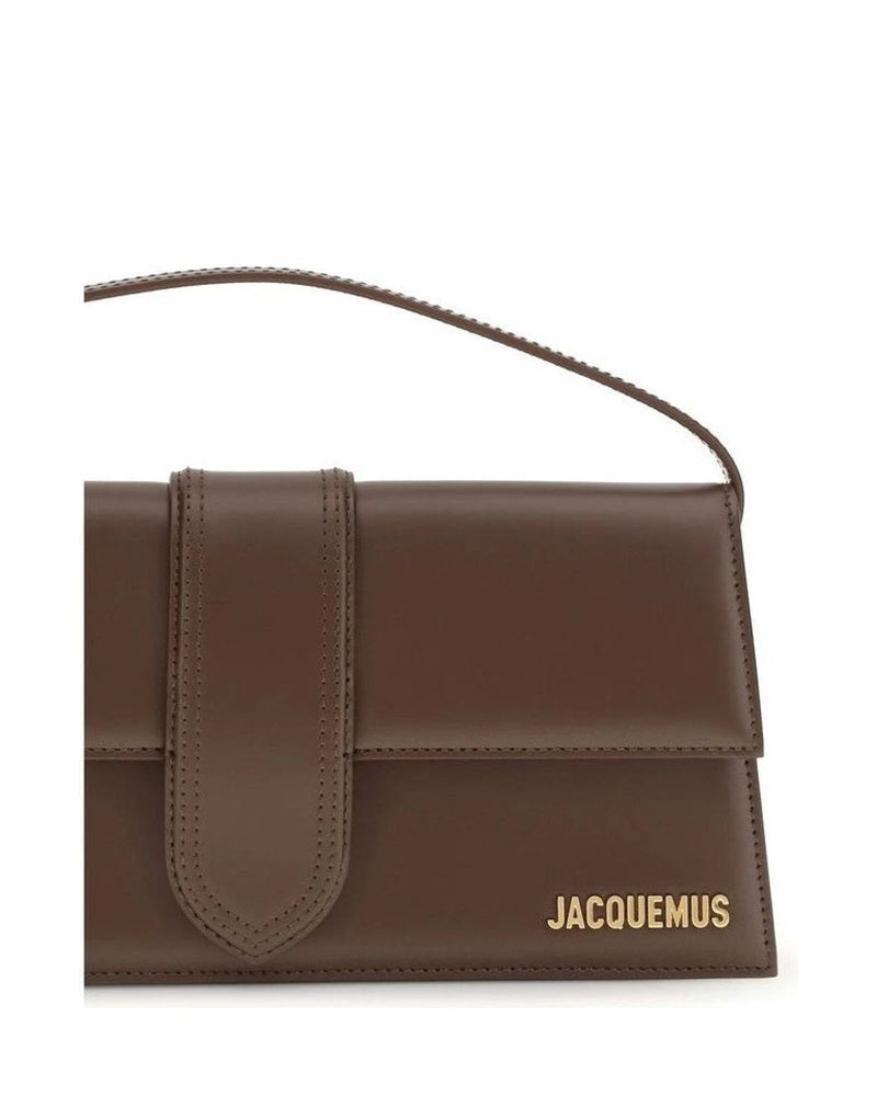 Jacquemus Brown Calf Leather Bos Taurus Shoulder Bag 