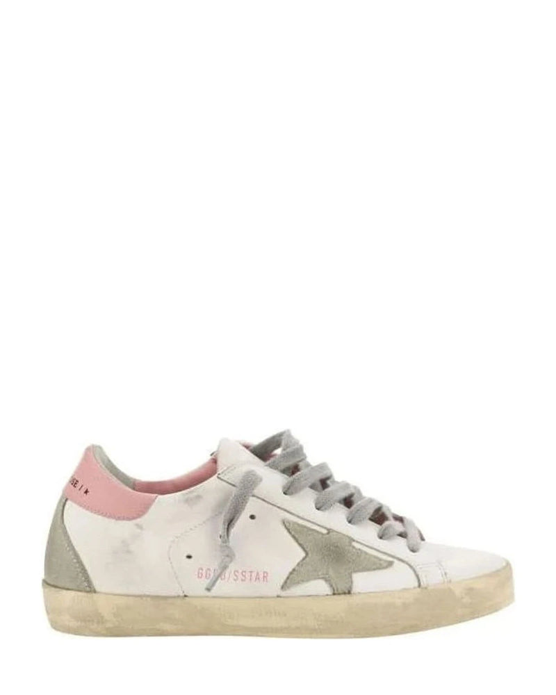 Golden Goose White Calf Leather Bos Taurus Low Top Sneakers 